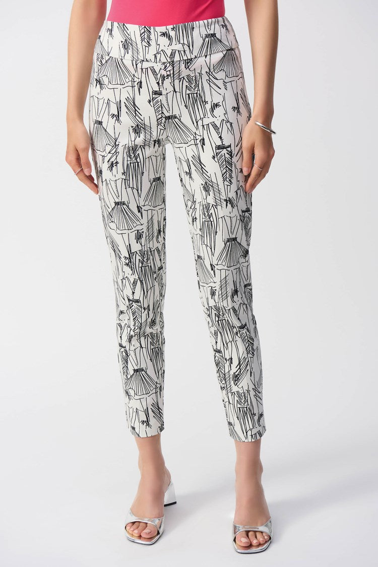 JOSEPH RIBKOFF - Millennium Conversational Print Slim Fit Pants