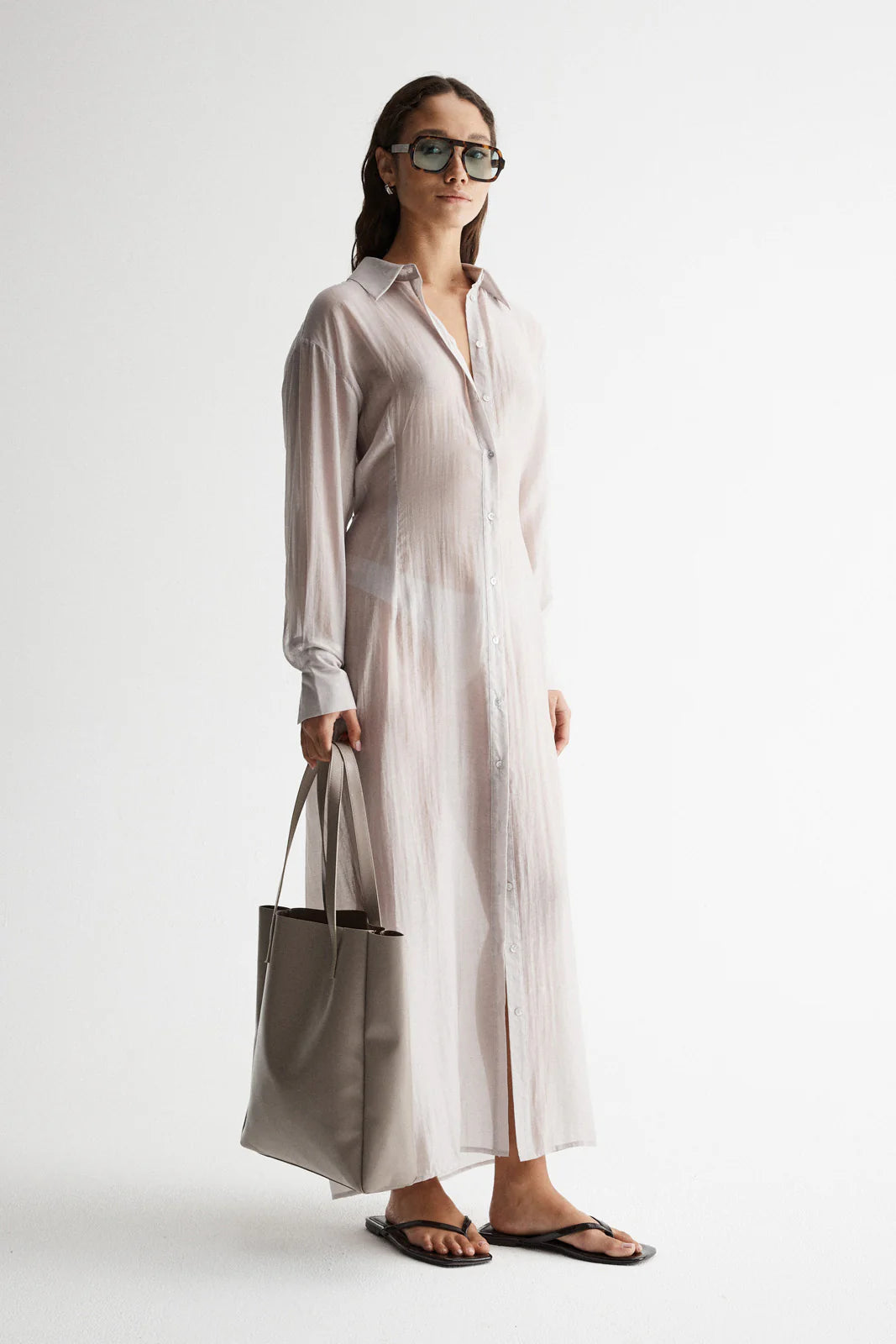 ELKA - Bodhi Shirt Dress Silver