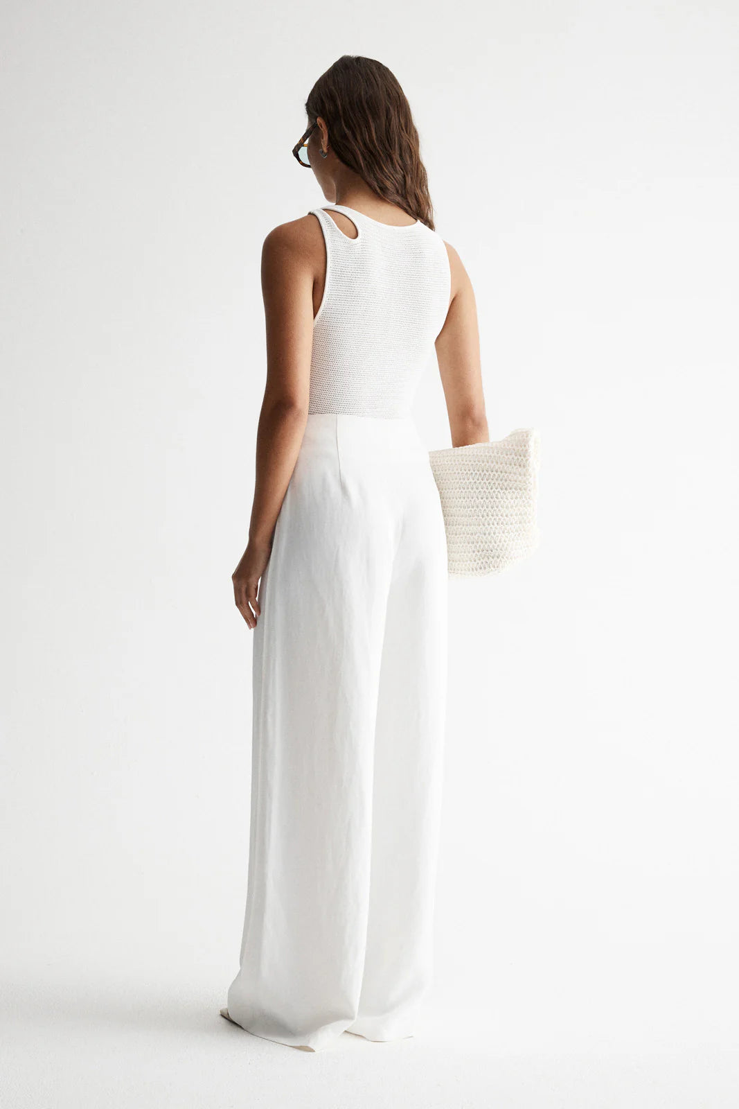 ELKA - Ivy White Knit Tank Top