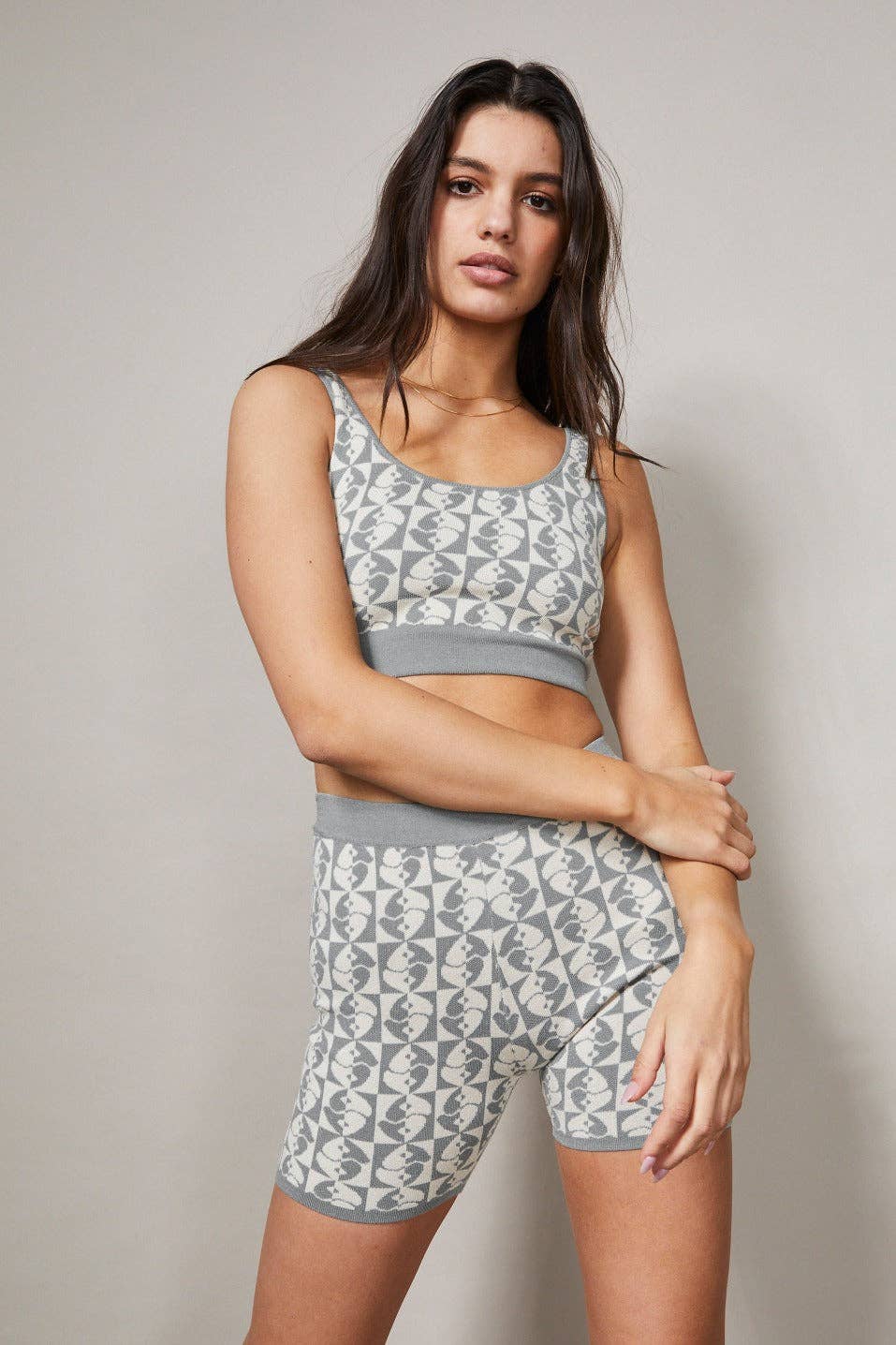 ALL FENIX - Jacquard Crop Top