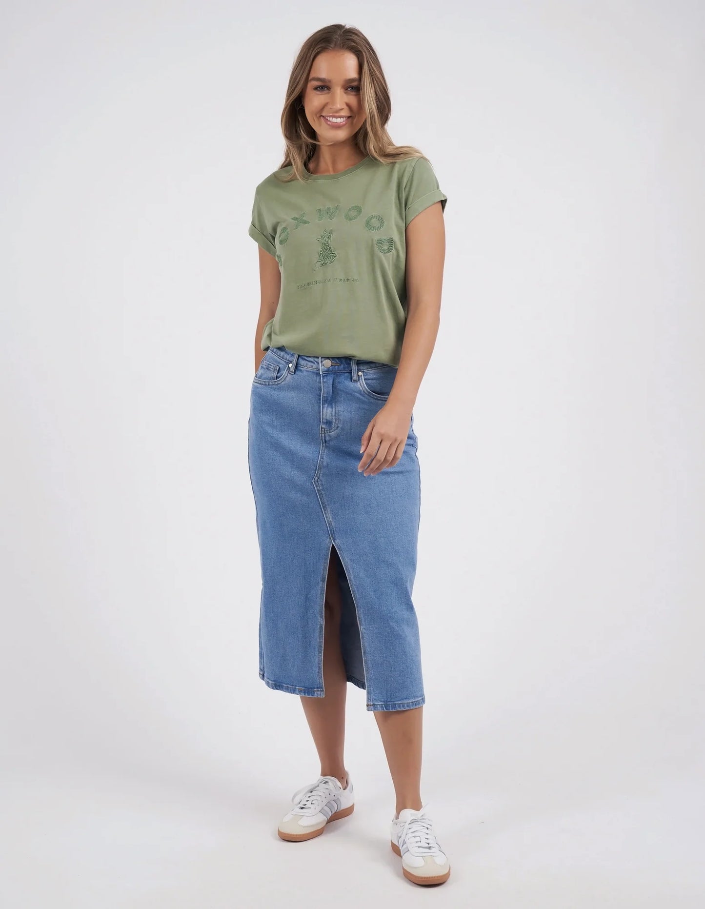 FOXWOOD - Effortless Tee Fern Green