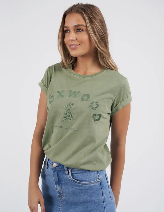 FOXWOOD - Effortless Tee Fern Green