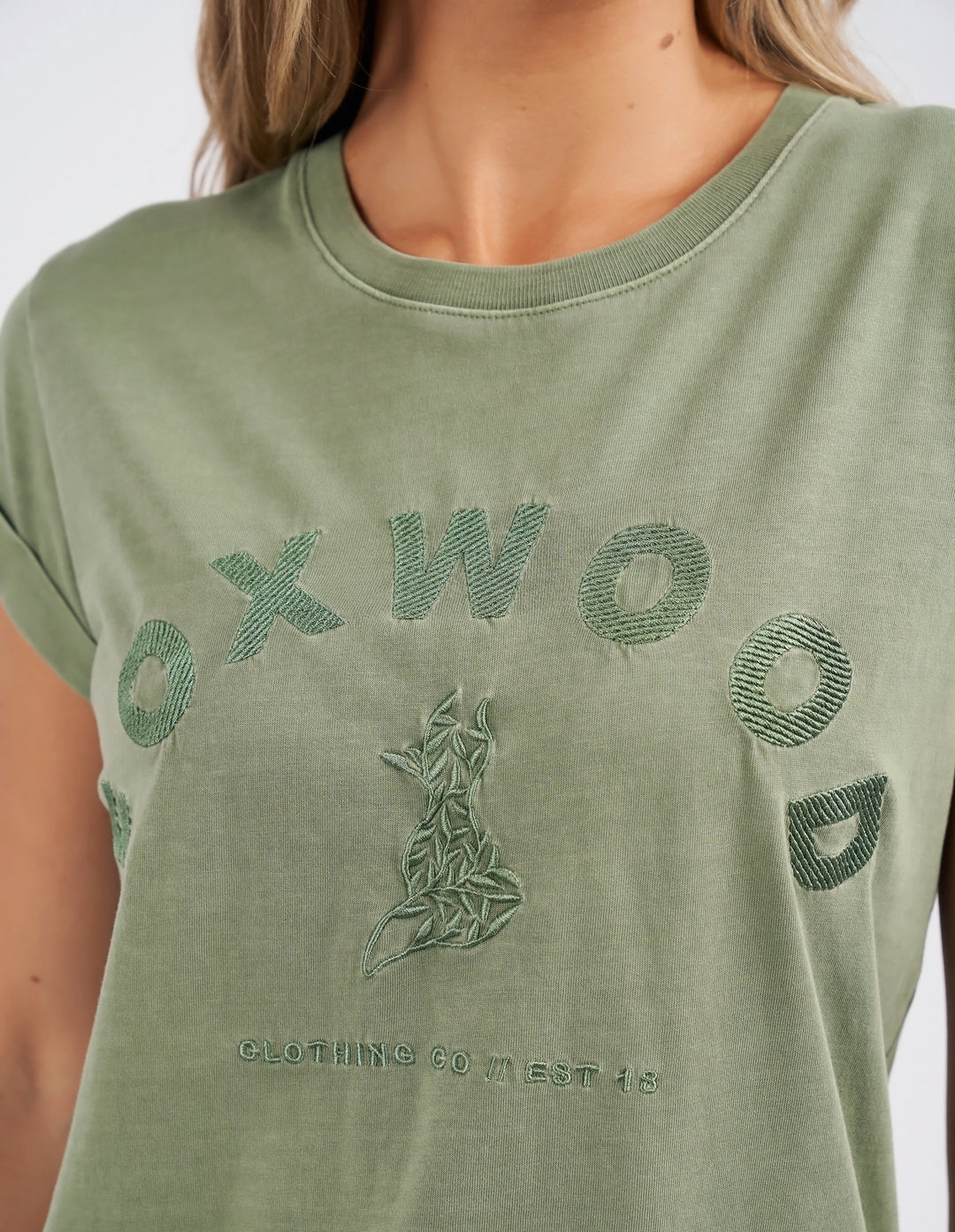 FOXWOOD - Effortless Tee Fern Green