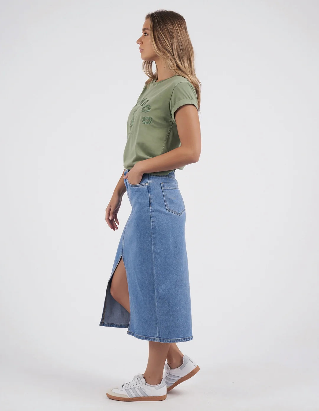 FOXWOOD - Effortless Tee Fern Green