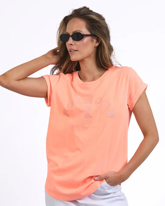 FOXWOOD - Effortless Tee (Neon Peach)