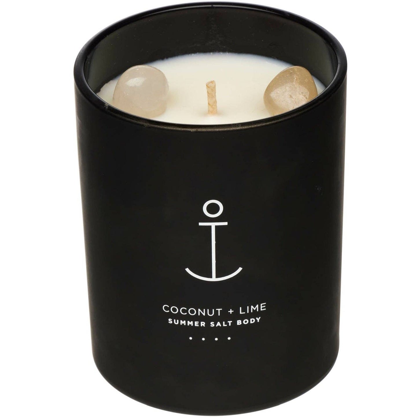 SUMMER SALT BODY - Soy Candle - Crystal Infused - Clear Quartz x Coconut & Lime