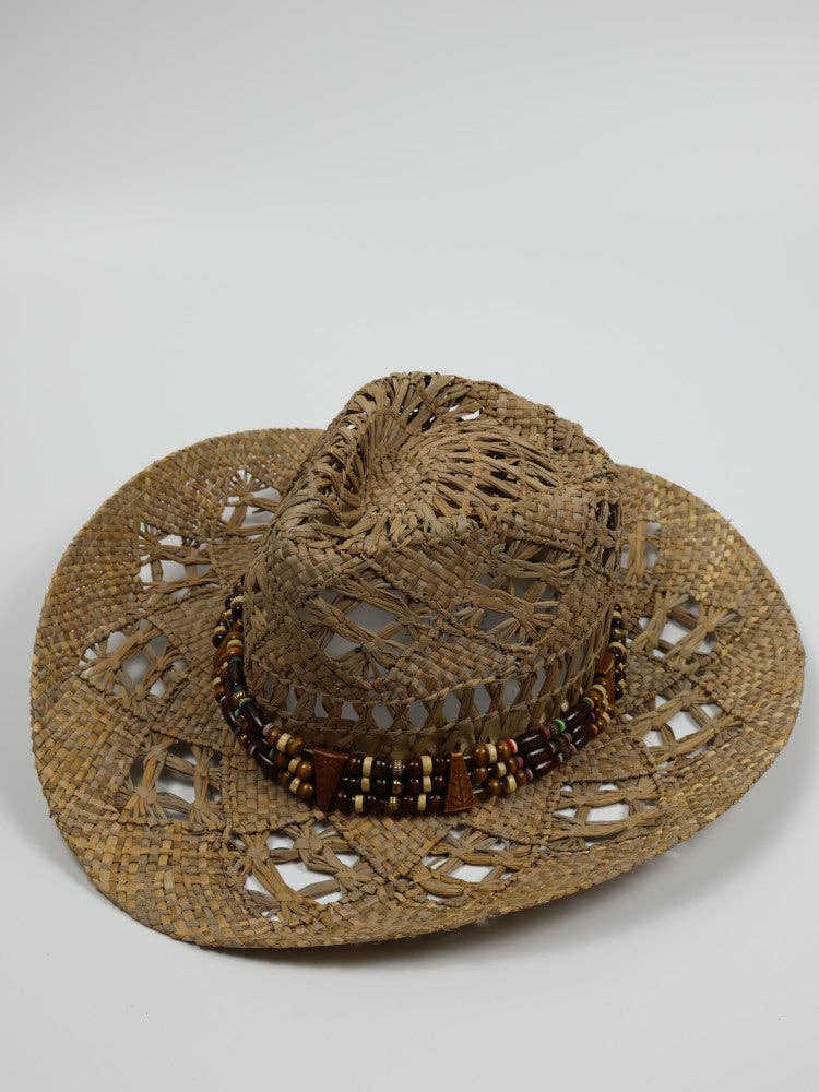 NAKOA THE LABEL Western Luxe Cowboy Hat - Sea Grass - Wyoming - Natural