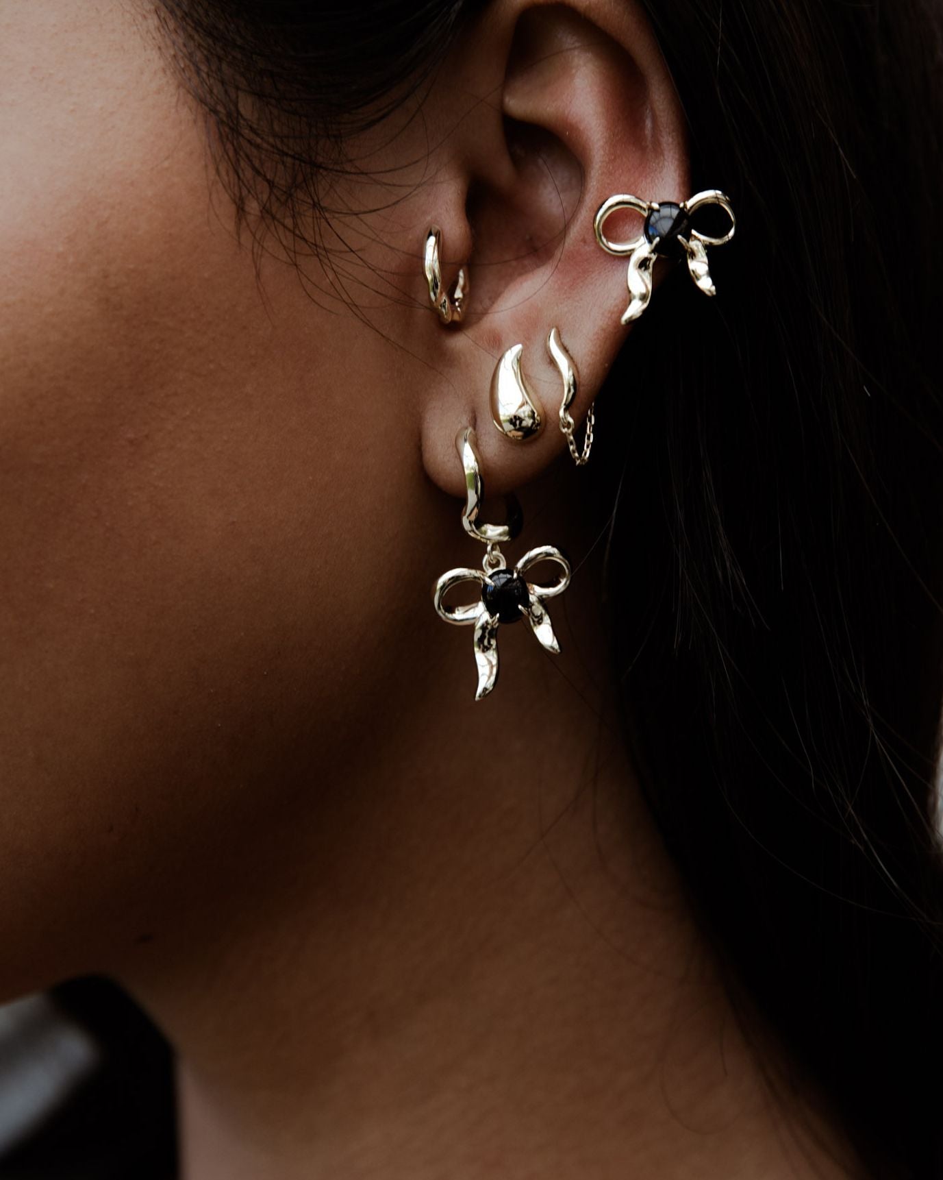 F&H STUDIOS - Bow Charm Earrings