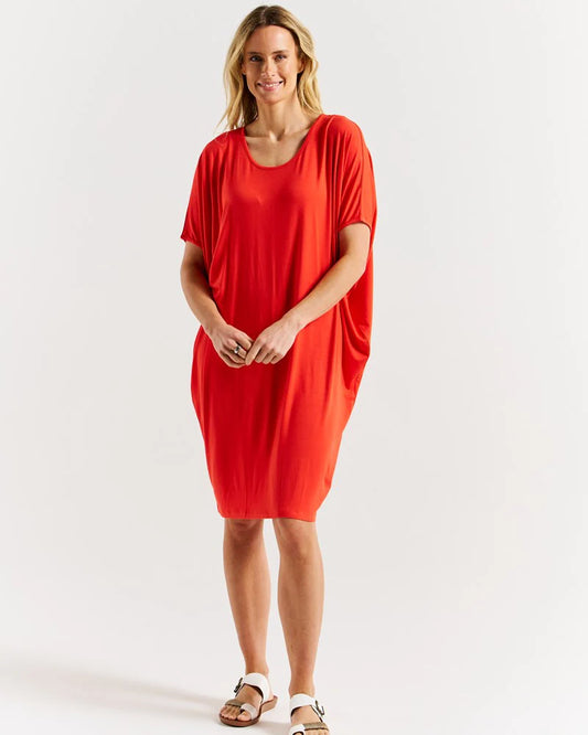 BETTY BASICS - Maui Dress Red