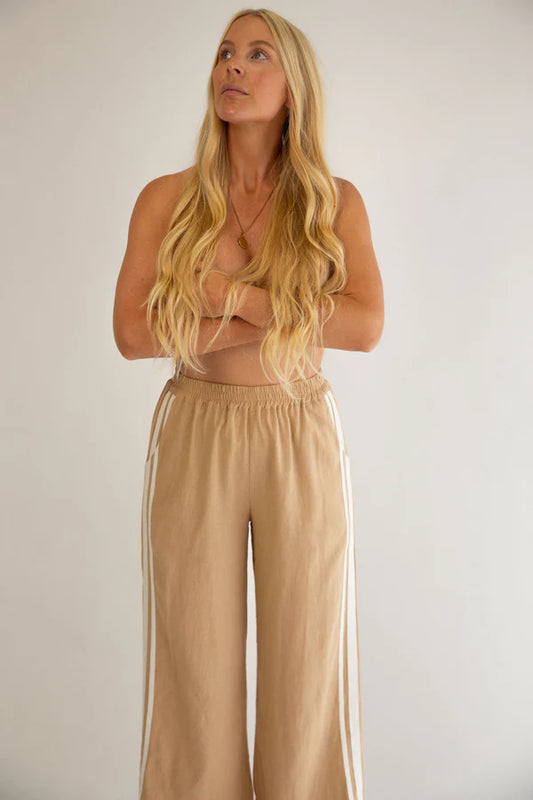 ZAZIBA STUDIO - Jaya Linen Pant Sand