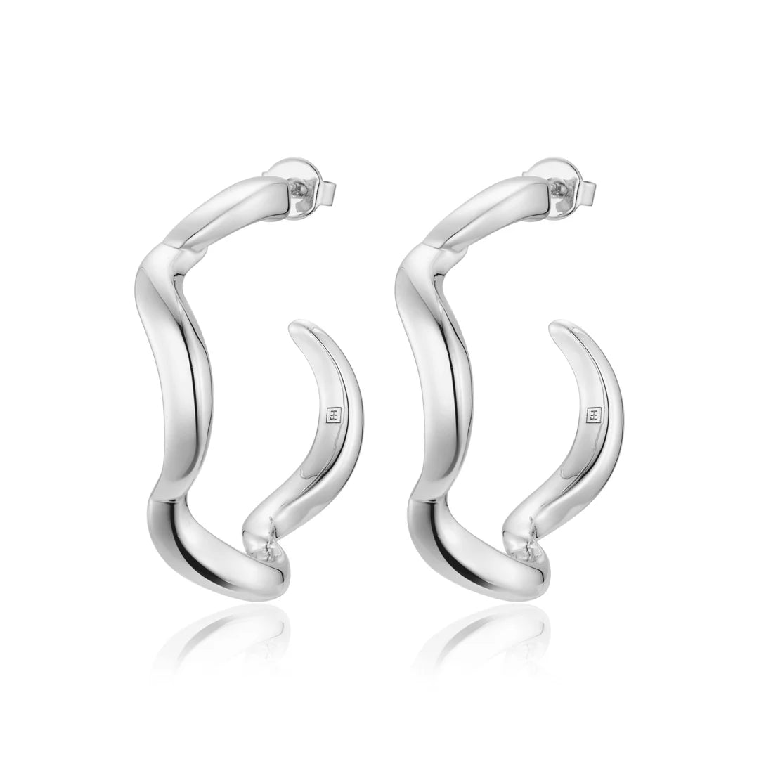 F&H STUDIOS - Wave Hoop Earrings