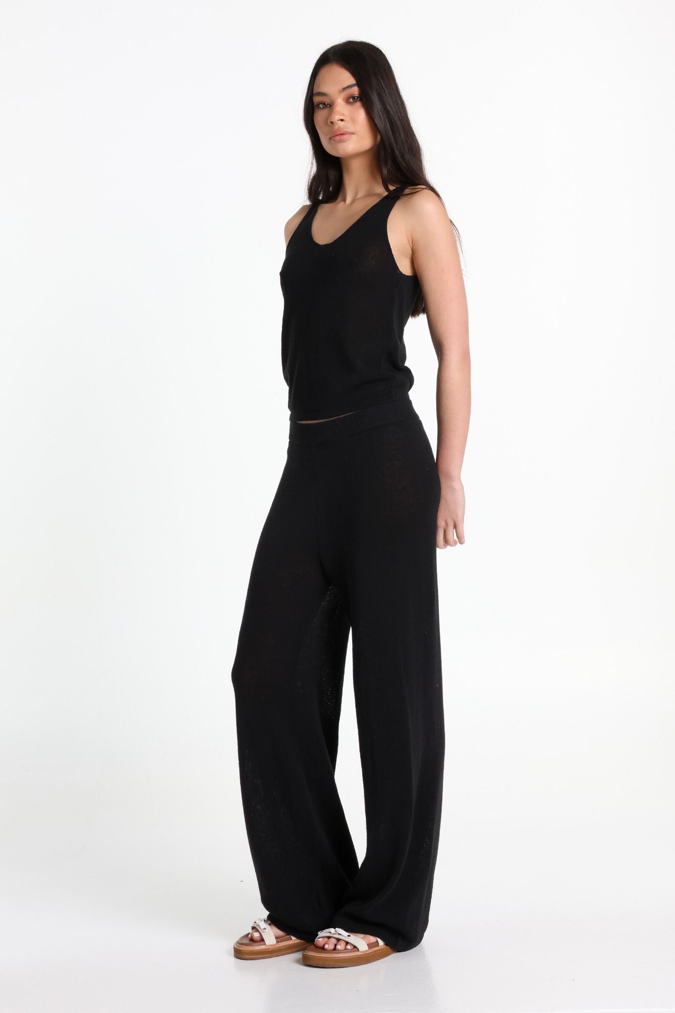 LOST IN LUNAR - Raya Knit Pants Black