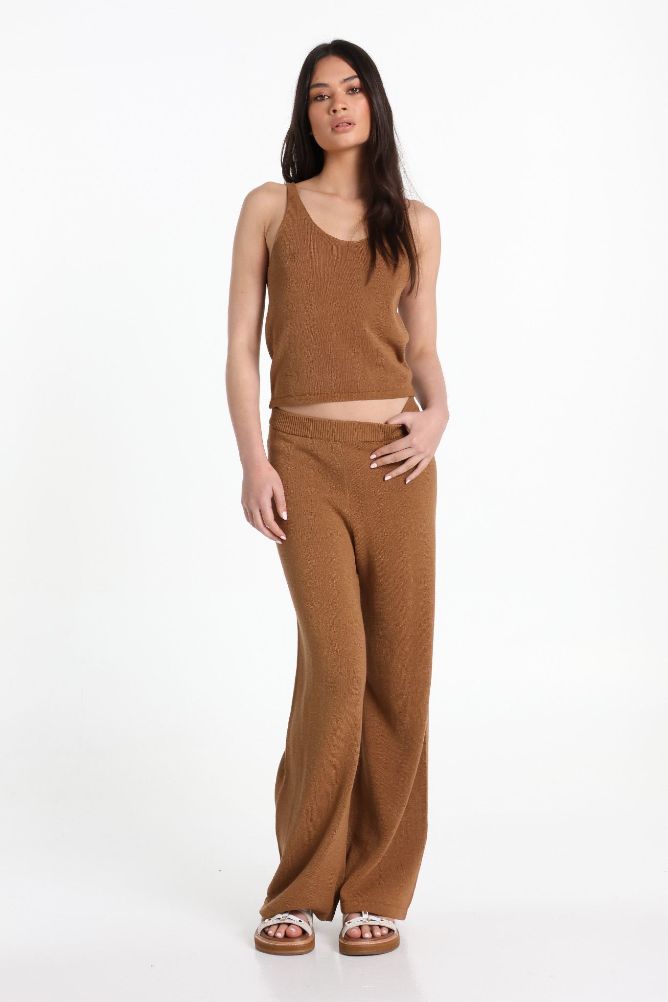 LOST IN LUNAR - Raya Knit Top Toffee