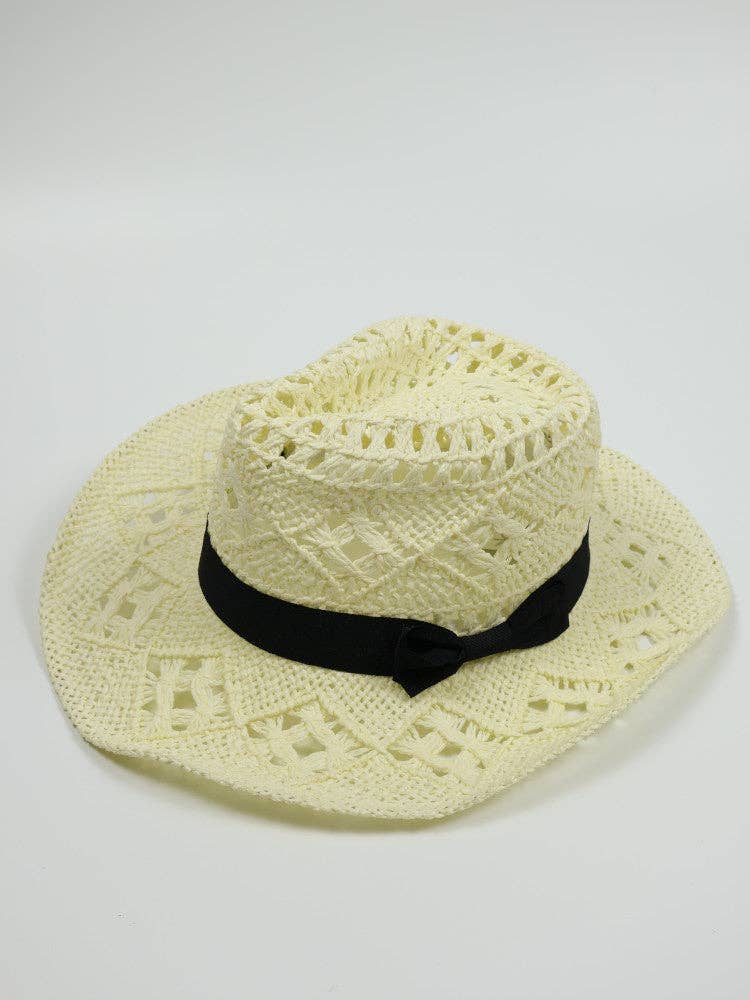 NAKOA THE LABEL - Cut Out Cowboy Hat - Aruba - Ivory