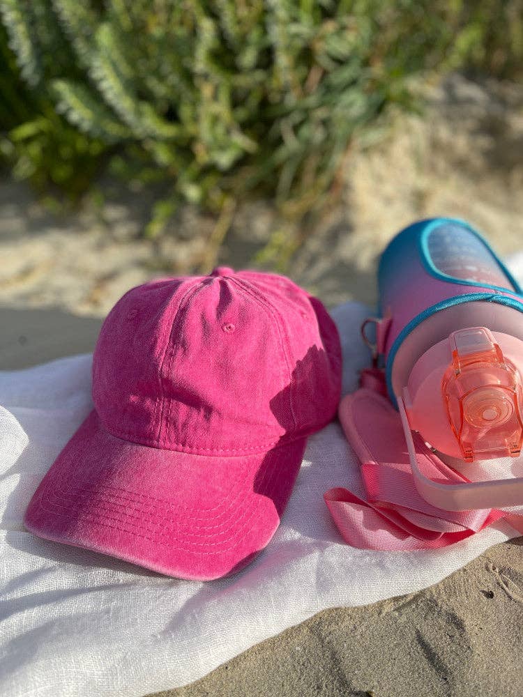 NAKOA THE LABEL Vintage Washed Cap Bubblegum Pink