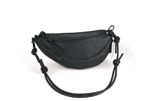 Hi Ho + Co - Crescent Bag Black/Gunmetal