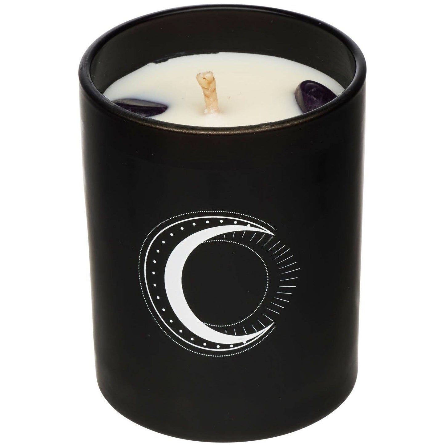 SUMMER SALT BODY - Soy Candle-Crystal Infused - Amethyst x Sandalwood & Vanilla