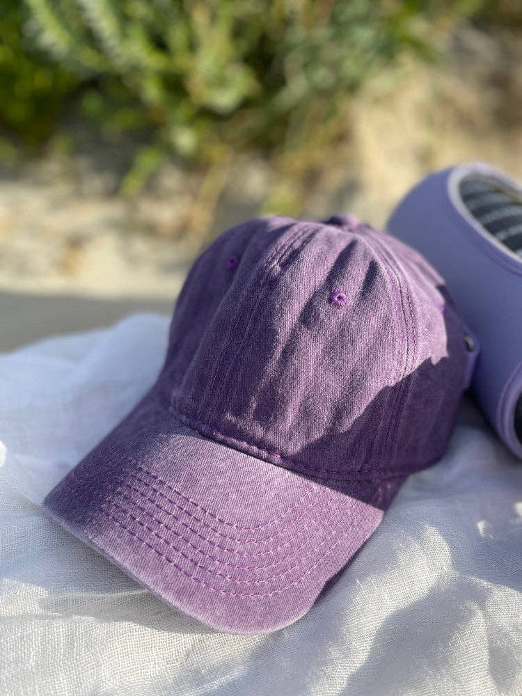 NAKOA THE LABEL - Vintage Washed Cap - Purple