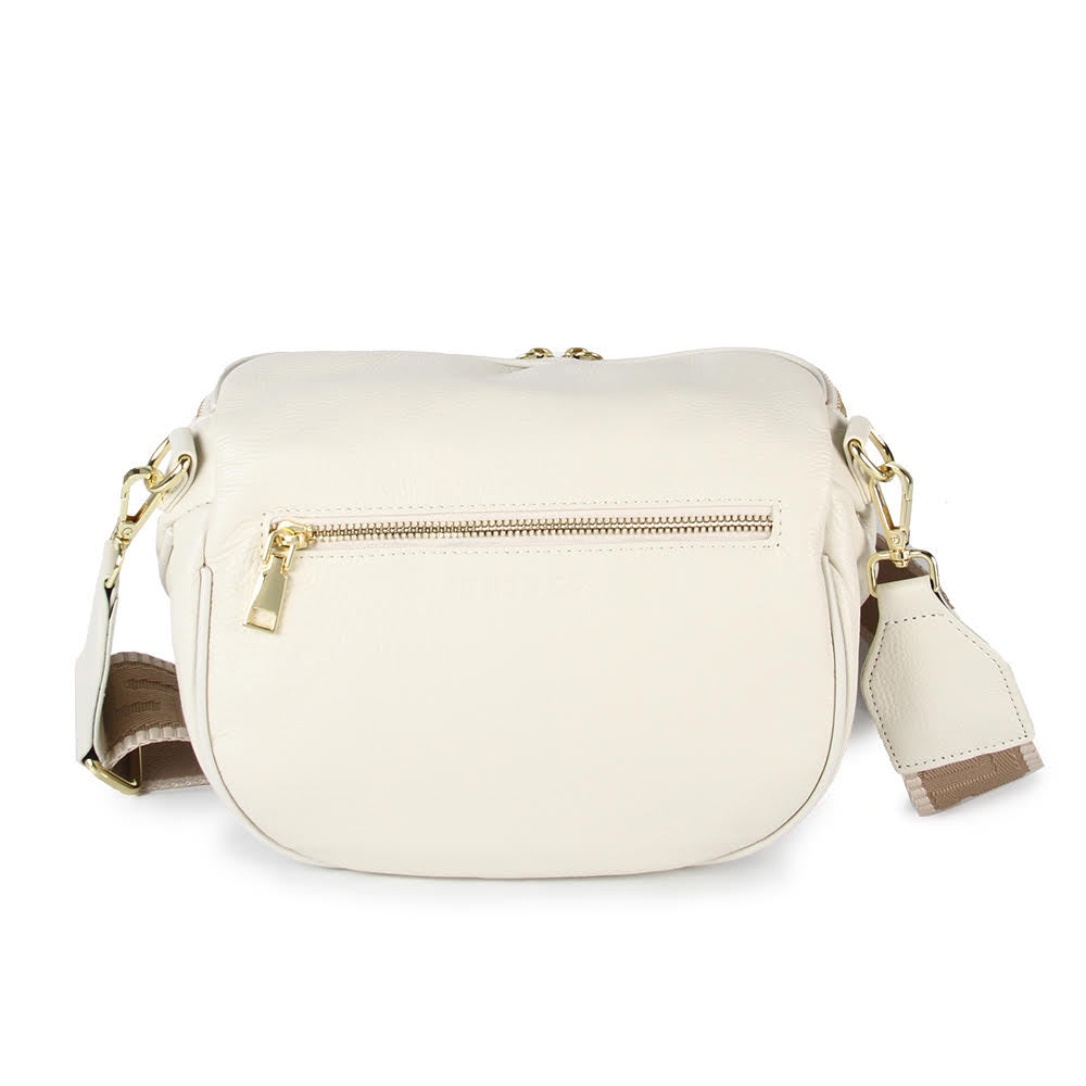 HI HO + CO - Obsessed Off White/Gold Crossbody Bag