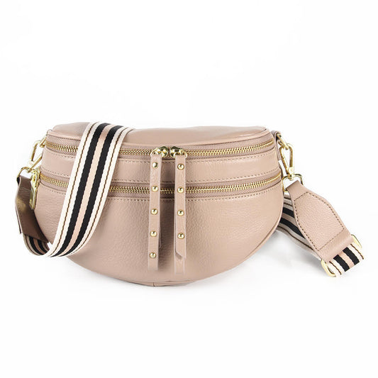 HI HO + CO - Voyager Toffee/Gold Crossbody Bag